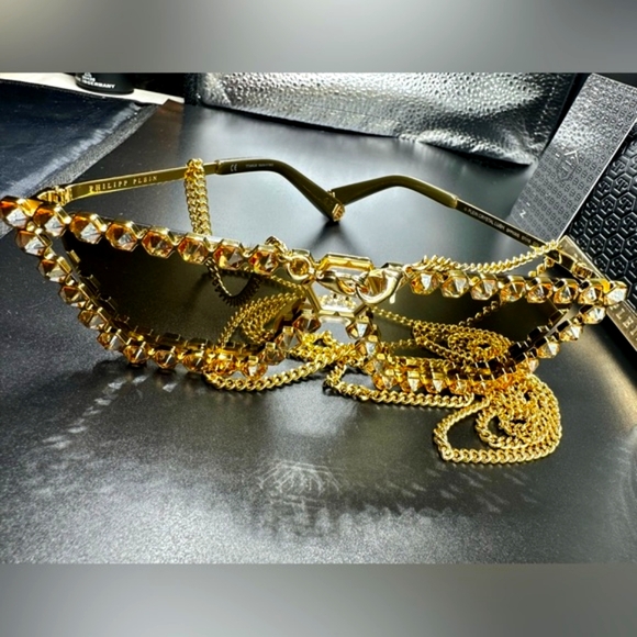 👑PHILIPP PLEIN Sunglasses Plein Crystal Lush SPP030S Col.400G Auth… - Picture 9 of 15